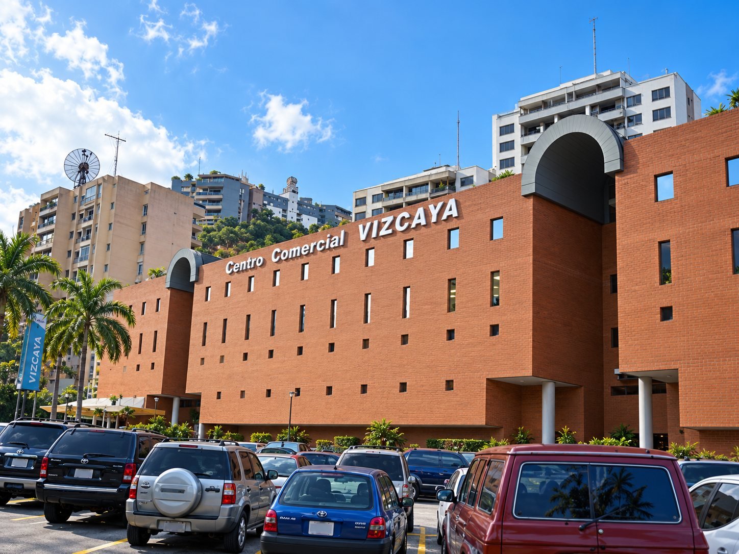 Fachada del Centro Comercial Vizcaya a nivel de calle